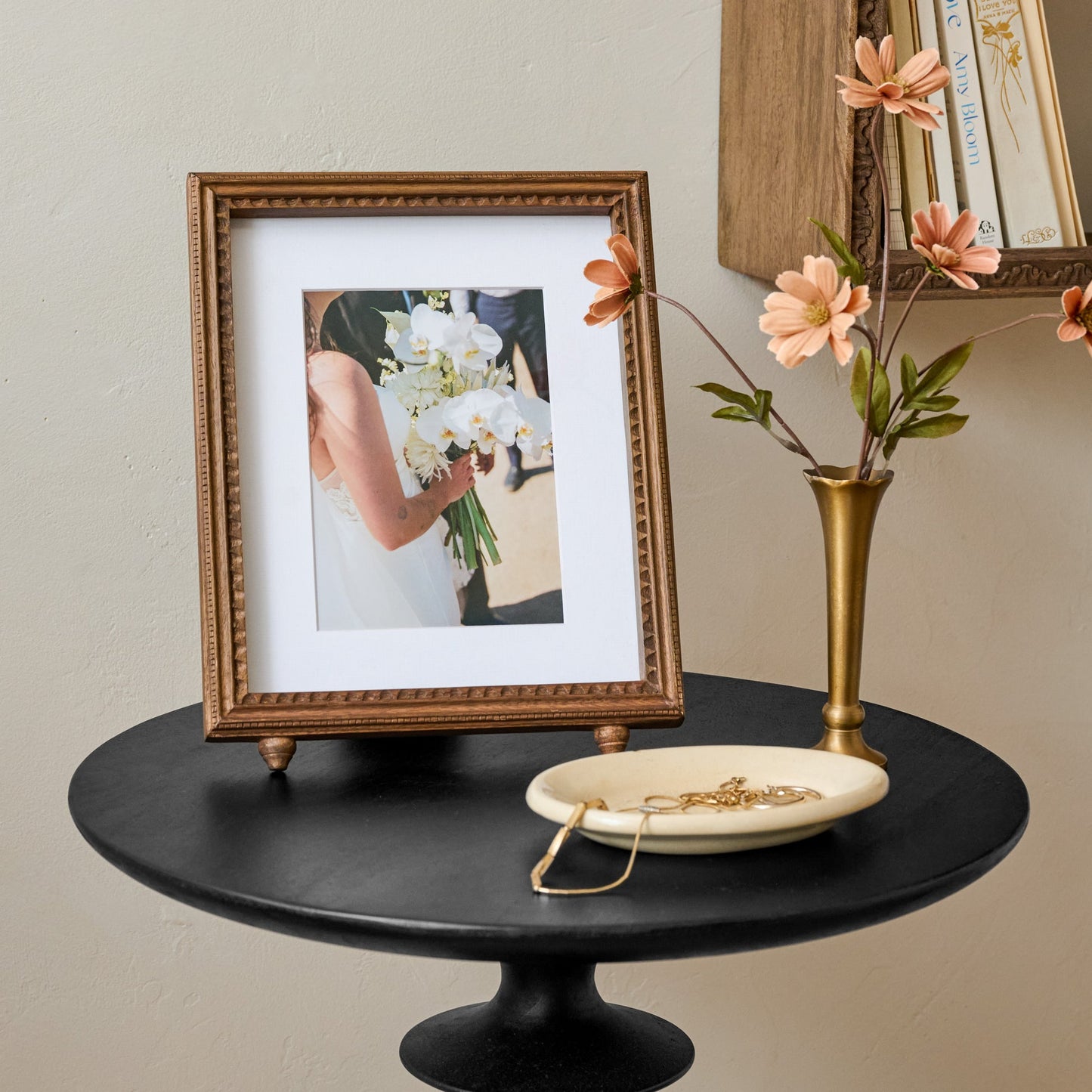 Annie Antiqued Wood Photo Frame
