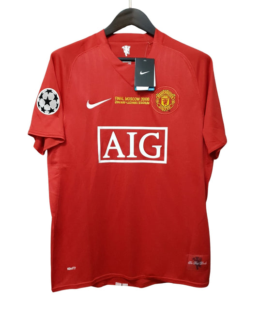 Cristiano Ronaldo #7 Manchester United 2008 Jersey UCL Final Home Shirt