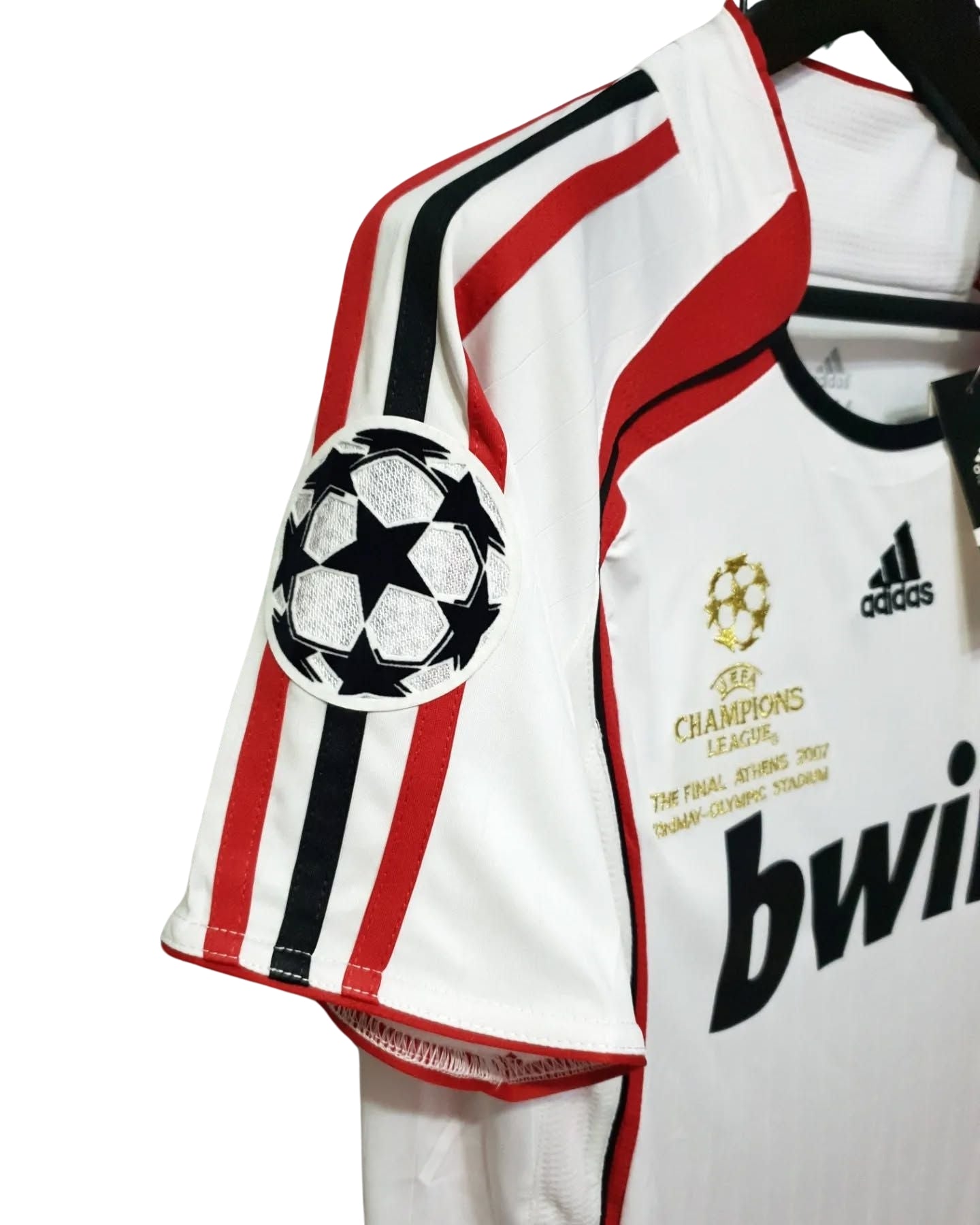Authentic MALDINI #3 jersey AC Milan 2006/2007 Retro White Away Football Shirt