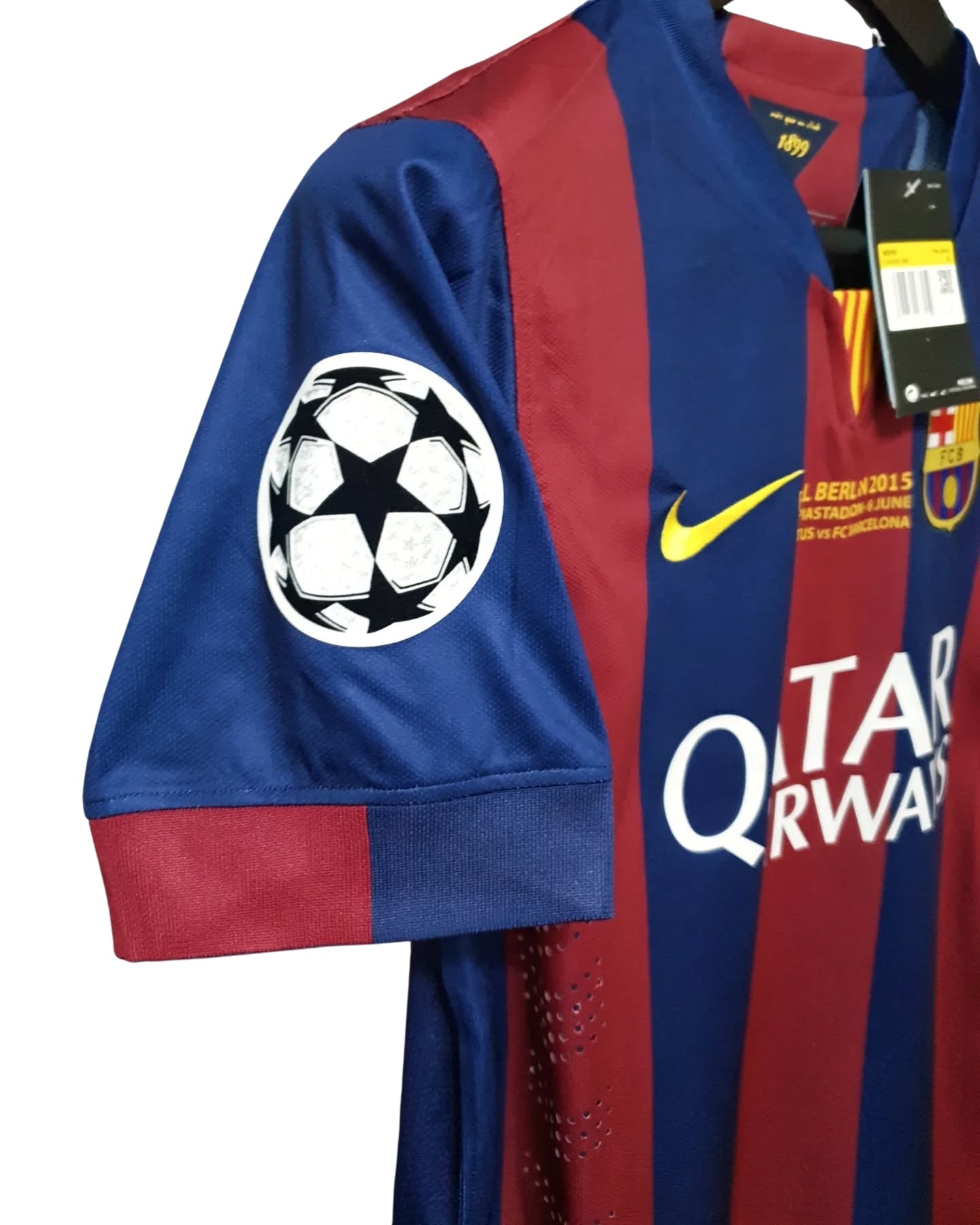 Authentic Messi #10 Home Jersey FC Barcelona 2014-2015 Retro Champions League Edition