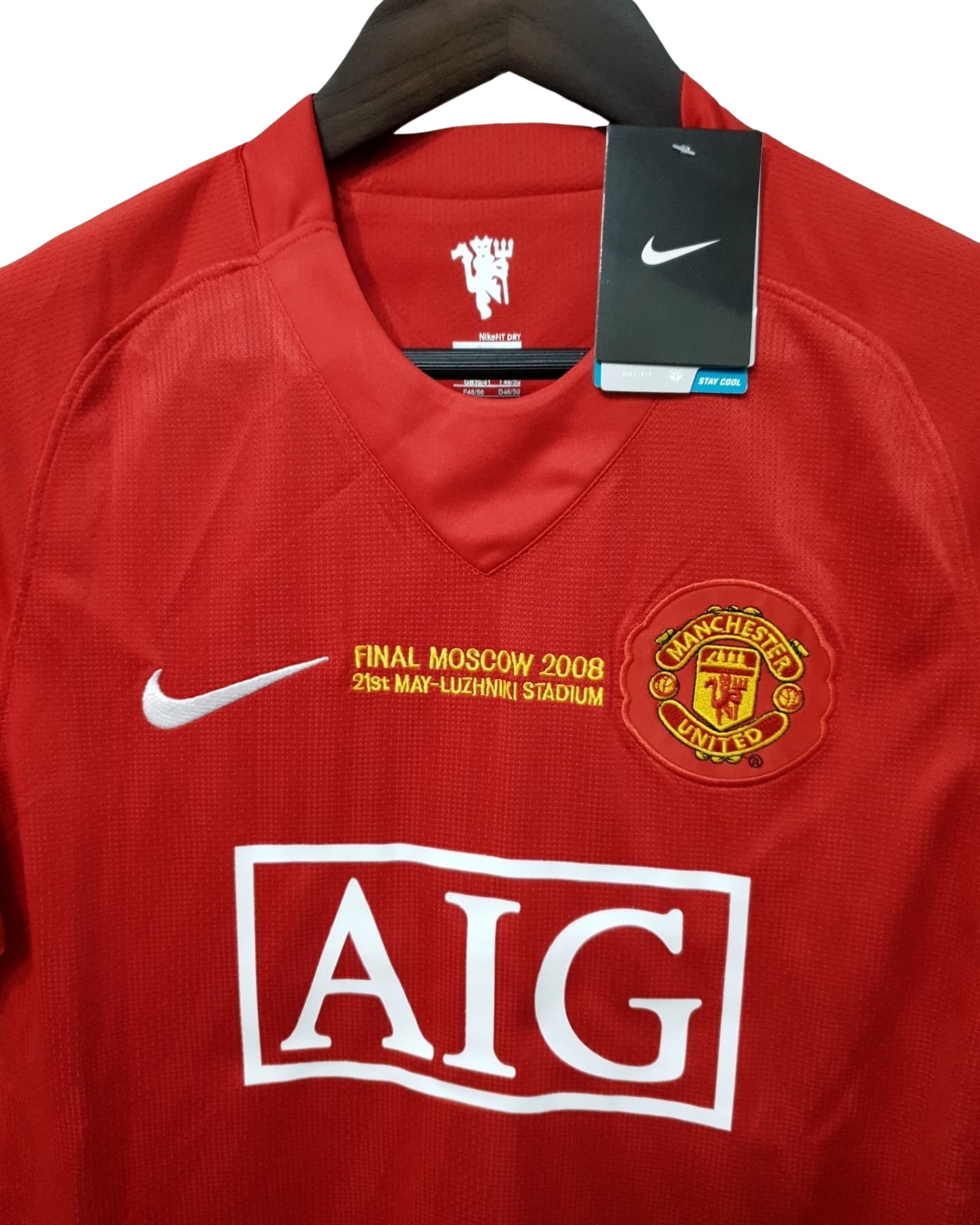 Authentic Cristiano Ronaldo #7 Manchester United 2008 Jersey UCL Final Home Shirt
