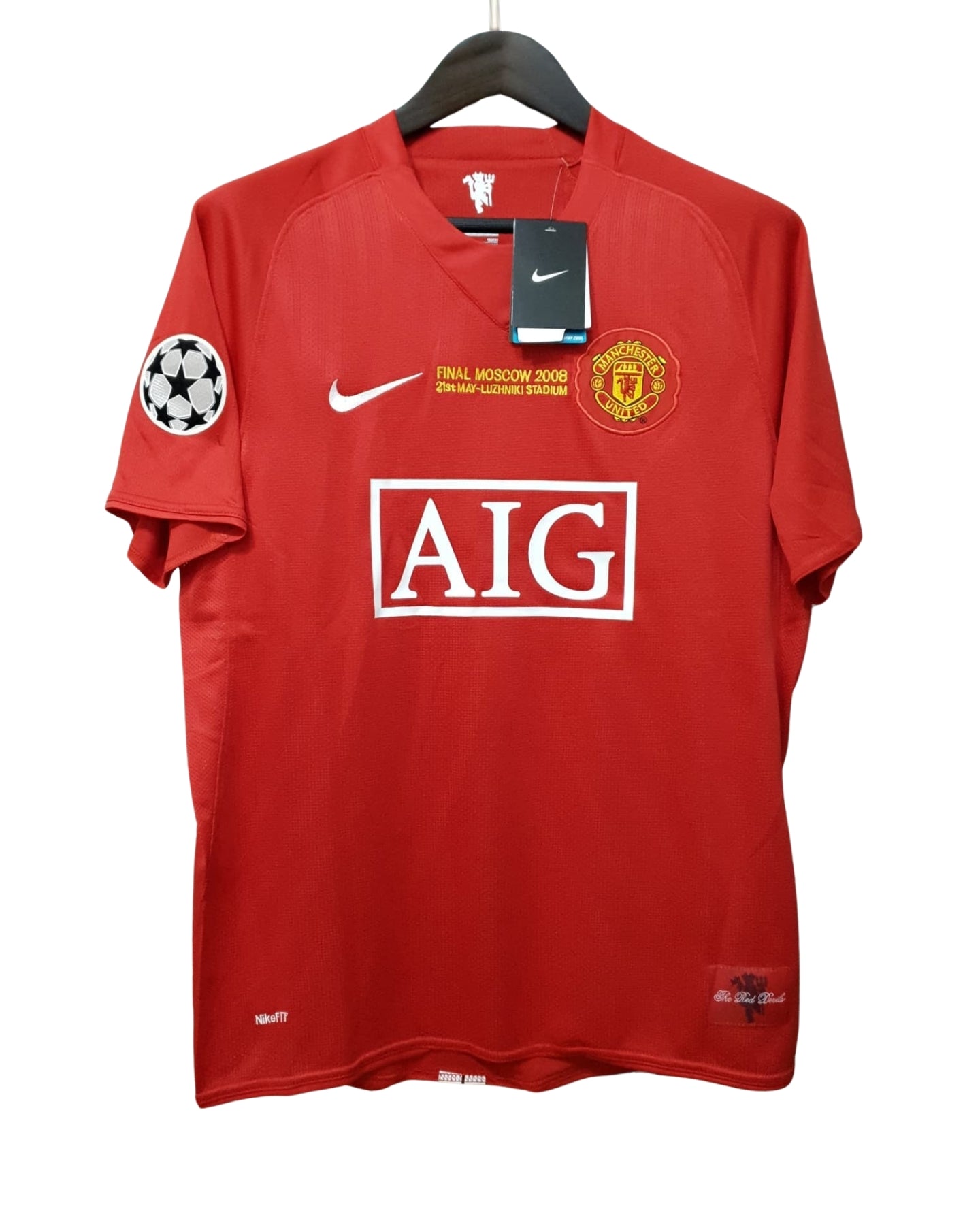 Authentic Cristiano Ronaldo #7 Manchester United 2008 Jersey UCL Final Home Shirt