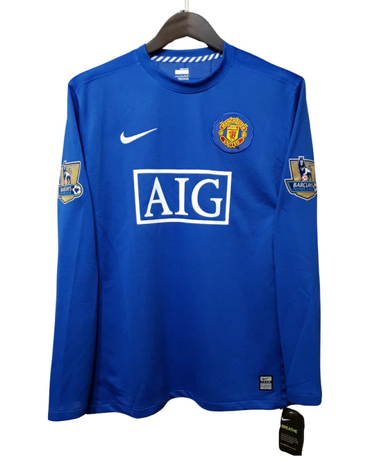 Authentic Cristiano Ronaldo #7 Manchester United 07/08 away Jersey Long Sleeve
