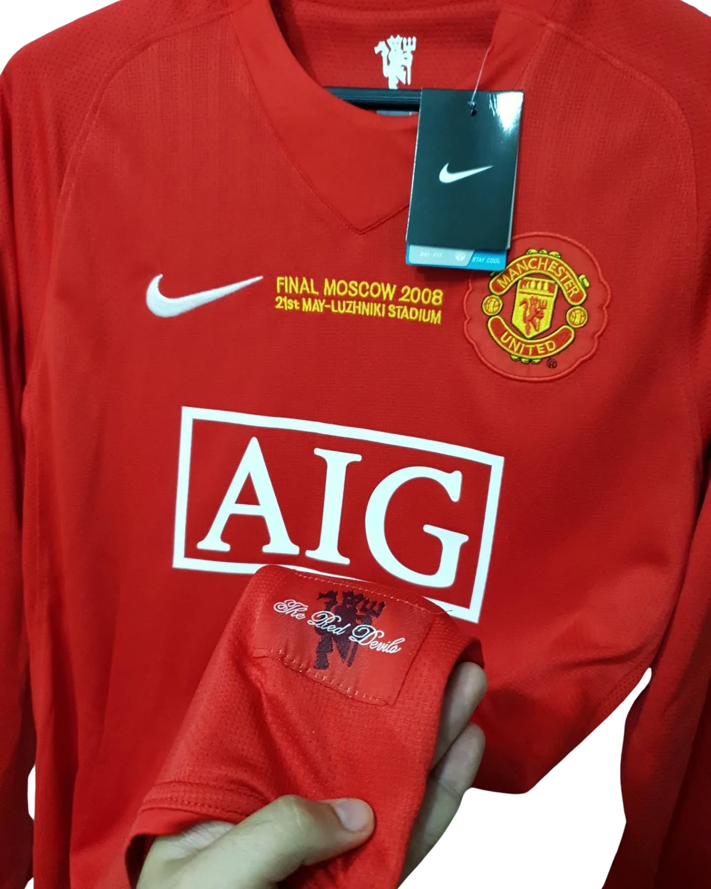 Authentic Retro Manchester United Jersey 2008 – Cristiano Ronaldo #7 – Used, Excellent Condition